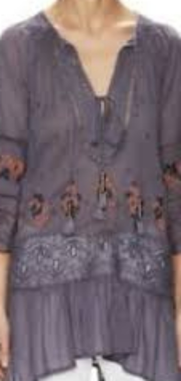 Free People XS You're Mine Peasant Tunic Top - Picture 11 of 11